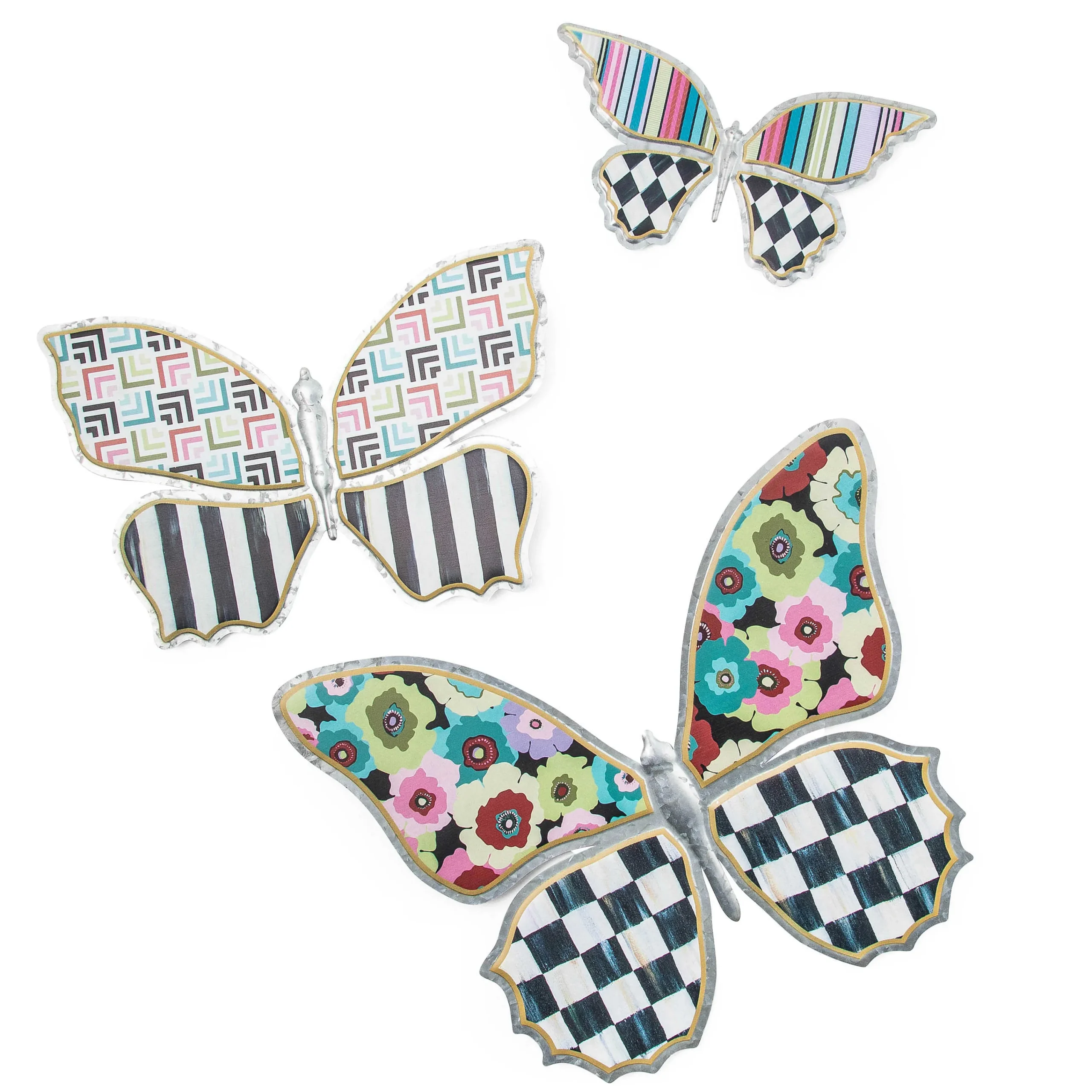 MacKenzie-Childs Always Flowers Medium Outdoor Butterfly Wall Decor| Spring|Outdoor
