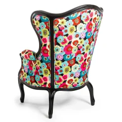 MacKenzie-Childs Always Flowers Outdoor Wing Chair| Outdoor