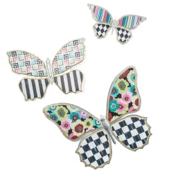 MacKenzie-Childs Always Flowers Small Outdoor Butterfly Wall Decor| Spring|Outdoor