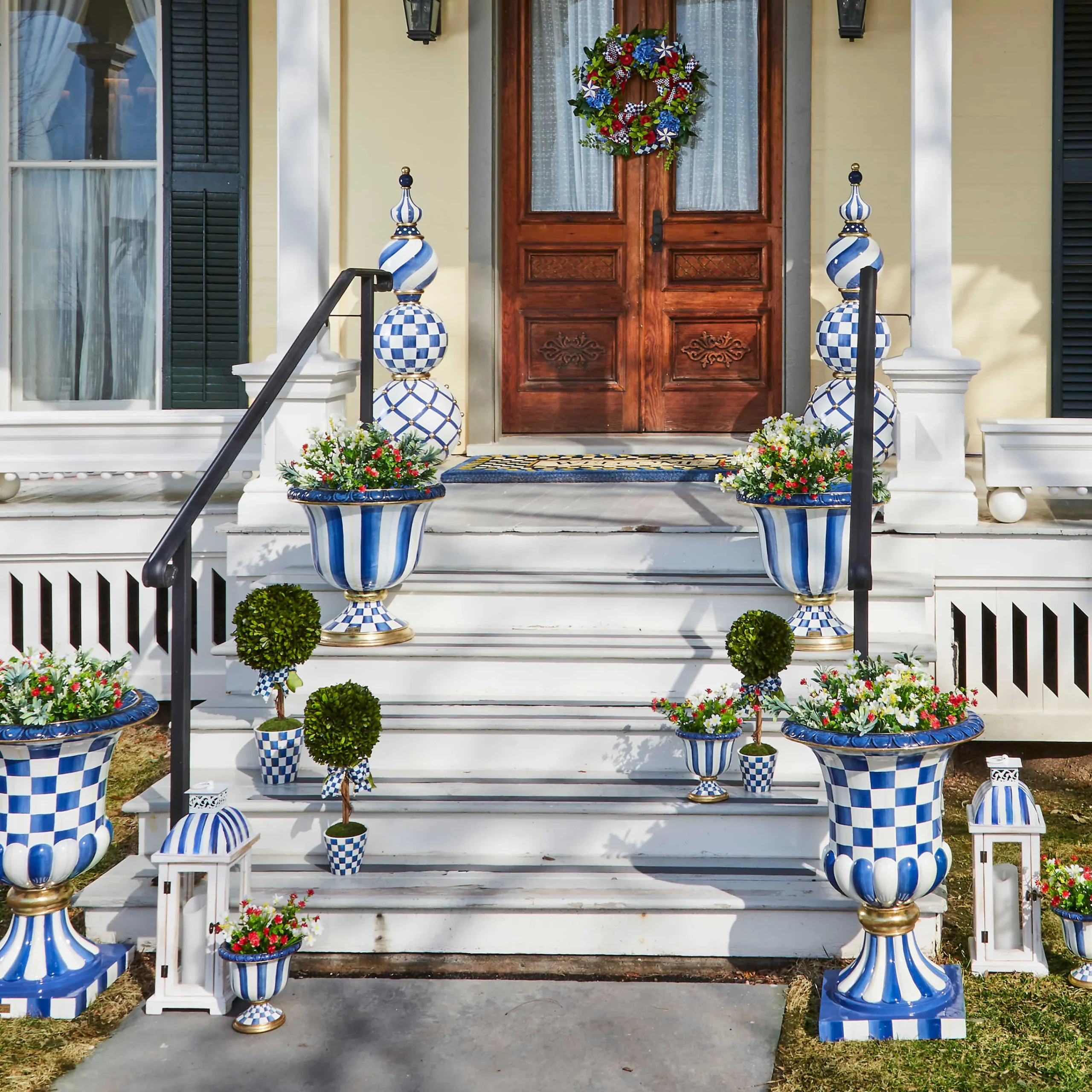 MacKenzie-Childs Americana Wreath| Spring|Greenery & Florals