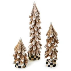 MacKenzie-Childs Autumnology Bottle Brush Trees, Set of 3| The Fall Shop|Room Accents