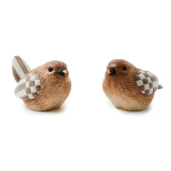 MacKenzie-Childs Autumnology Ceramic Bird Bud Vases, Set of 2| The Fall Shop|Greenery & Florals