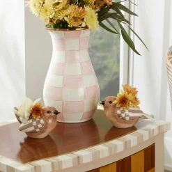 MacKenzie-Childs Autumnology Ceramic Bird Bud Vases, Set of 2| The Fall Shop|Greenery & Florals