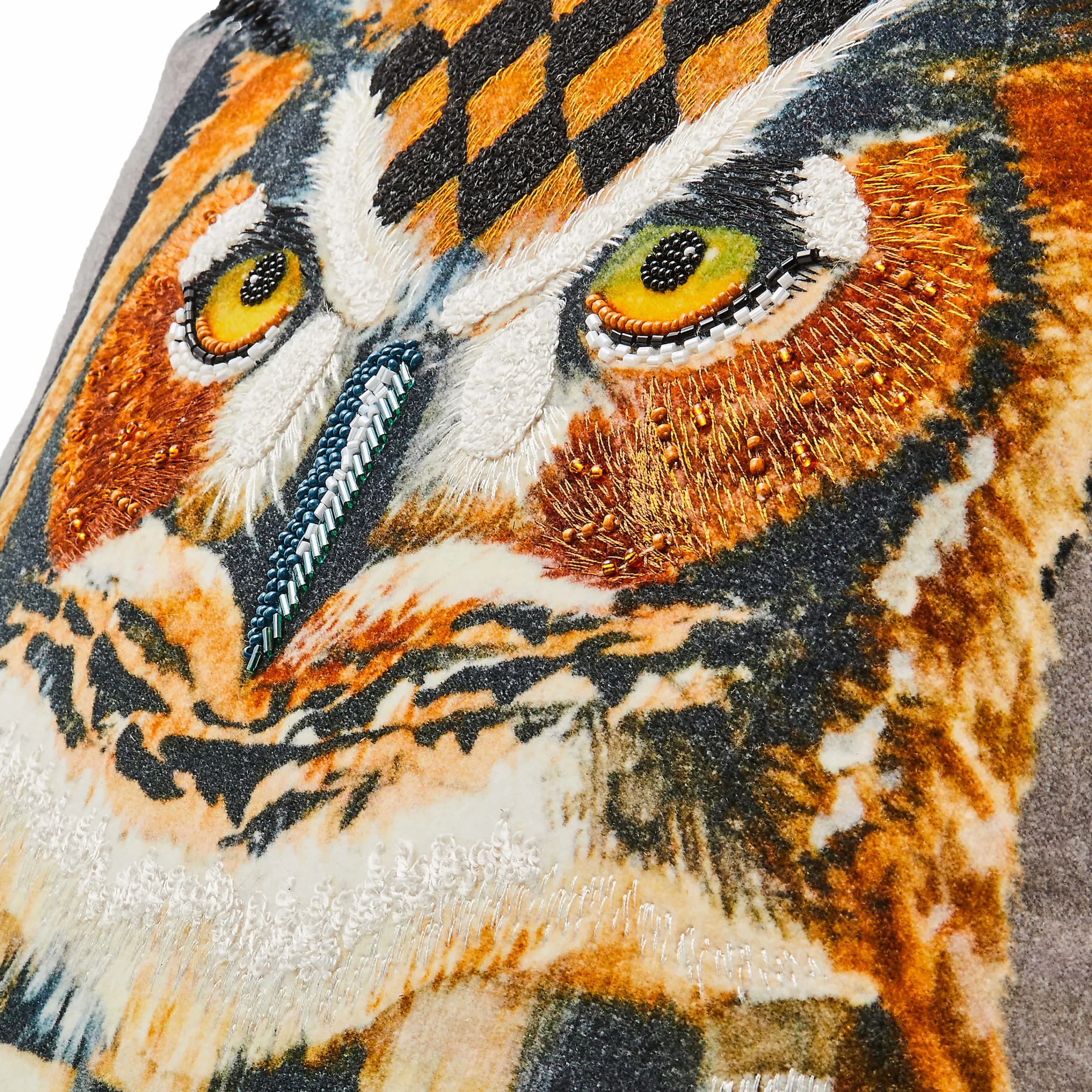 MacKenzie-Childs Autumnology Check Owl Throw Pillow| Pillows, Throws, & Cushions