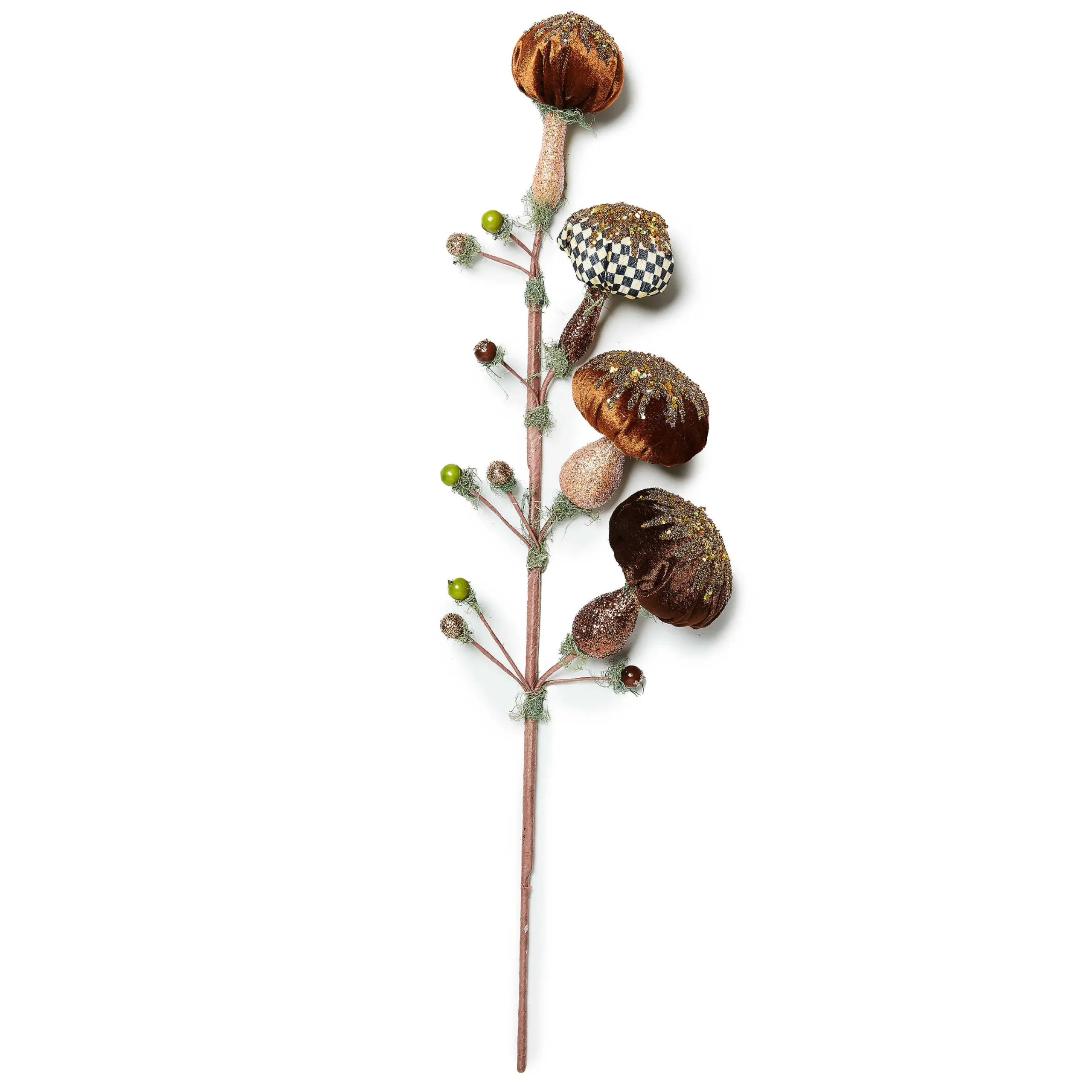 MacKenzie-Childs Autumnology Mushroom Spray Stem| The Fall Shop|Greenery & Florals