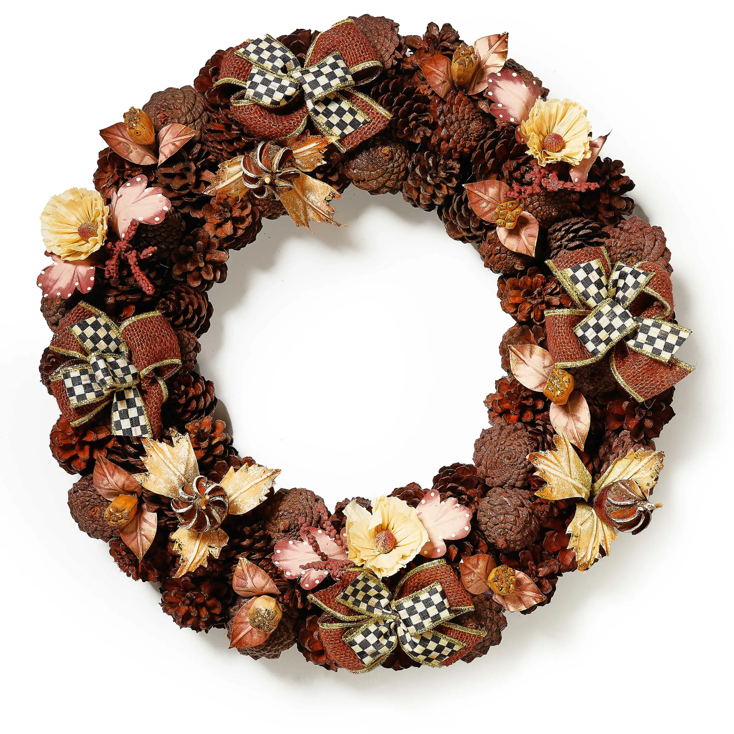 MacKenzie-Childs Autumnology Pinecone 18 Wreath| The Fall Shop|Greenery & Florals