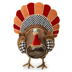 MacKenzie-Childs Autumnology Velvet Turkey Figurine| The Fall Shop|Room Accents