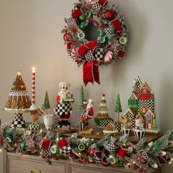 MacKenzie-Childs Bake Shop Illuminated 28 Wreath| Greenery & Florals|Outdoor