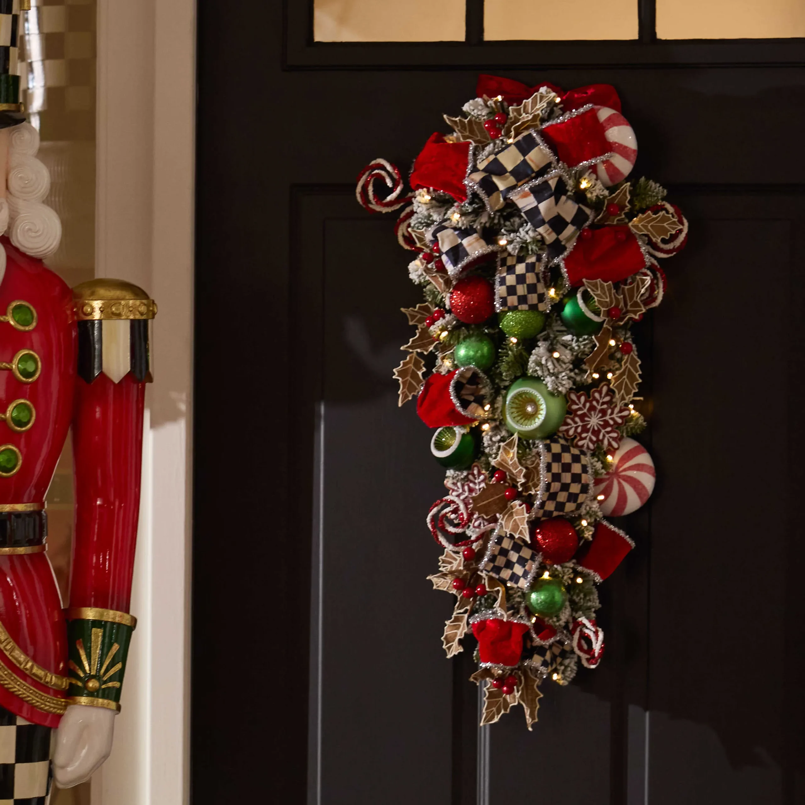 MacKenzie-Childs Bake Shop Illuminated Swag| Holiday|Greenery & Florals