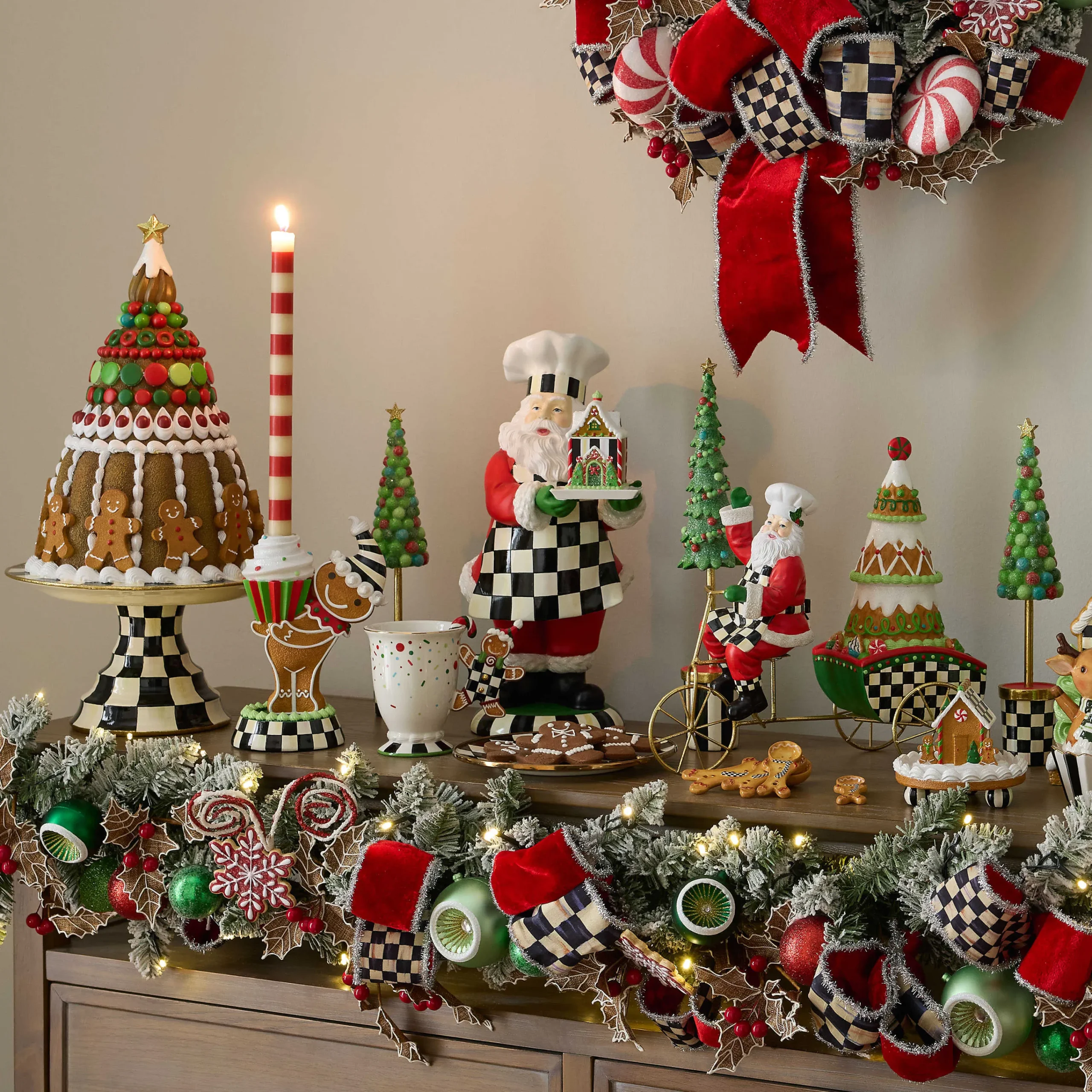 MacKenzie-Childs Bake Shop Santa| Holiday|Room Accents