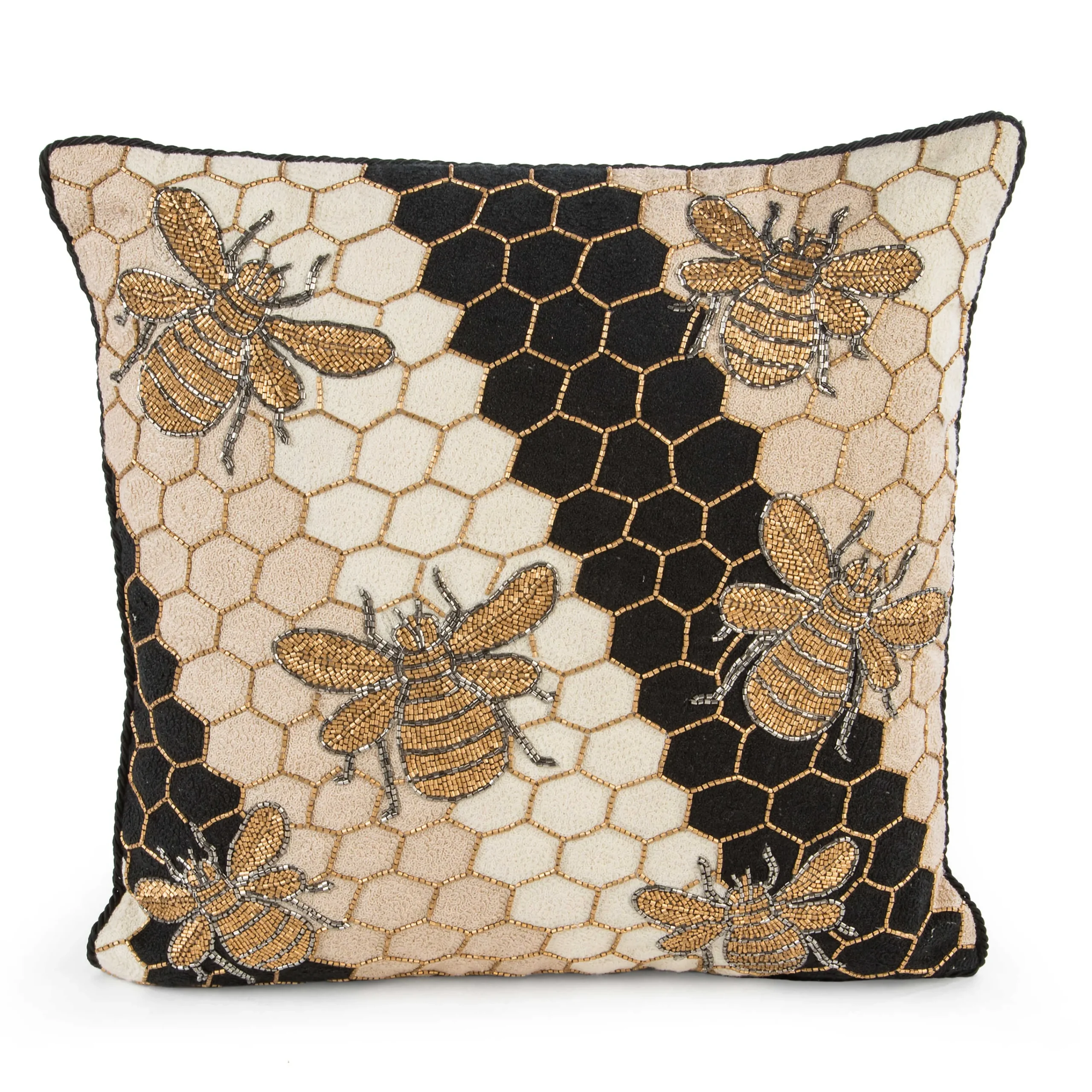 MacKenzie-Childs Beekeeper Throw Pillow| Pillows, Throws, & Cushions