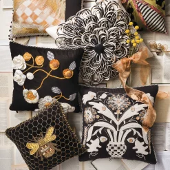 MacKenzie-Childs Beekeeper Throw Pillow| Pillows, Throws, & Cushions