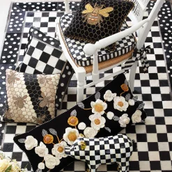 MacKenzie-Childs Beekeeper Throw Pillow| Pillows, Throws, & Cushions