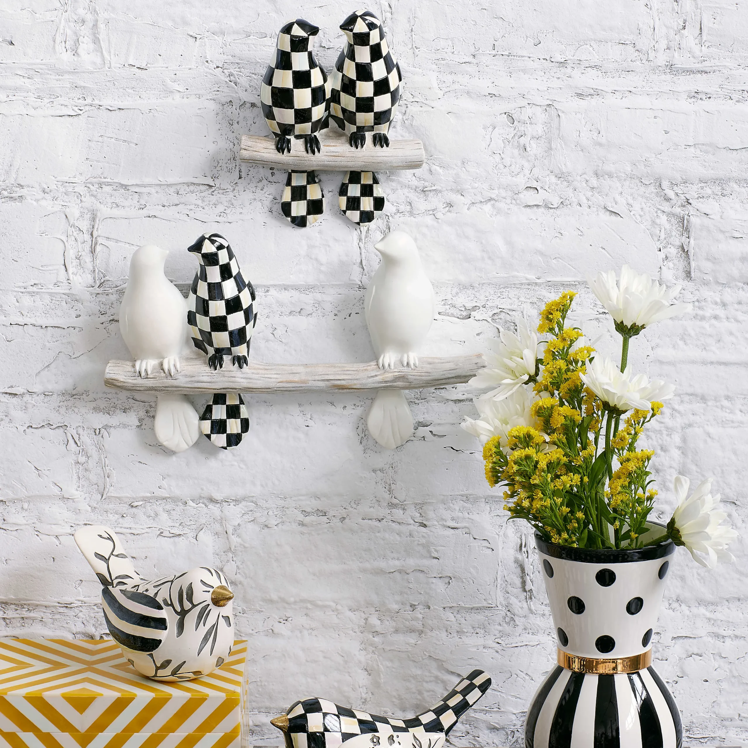 MacKenzie-Childs Bird Trio Wall Art| Spring|Room Accents