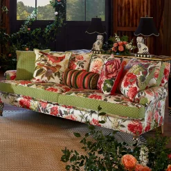 MacKenzie-Childs Bird Watchers Pillow| Spring|Pillows, Throws, & Cushions