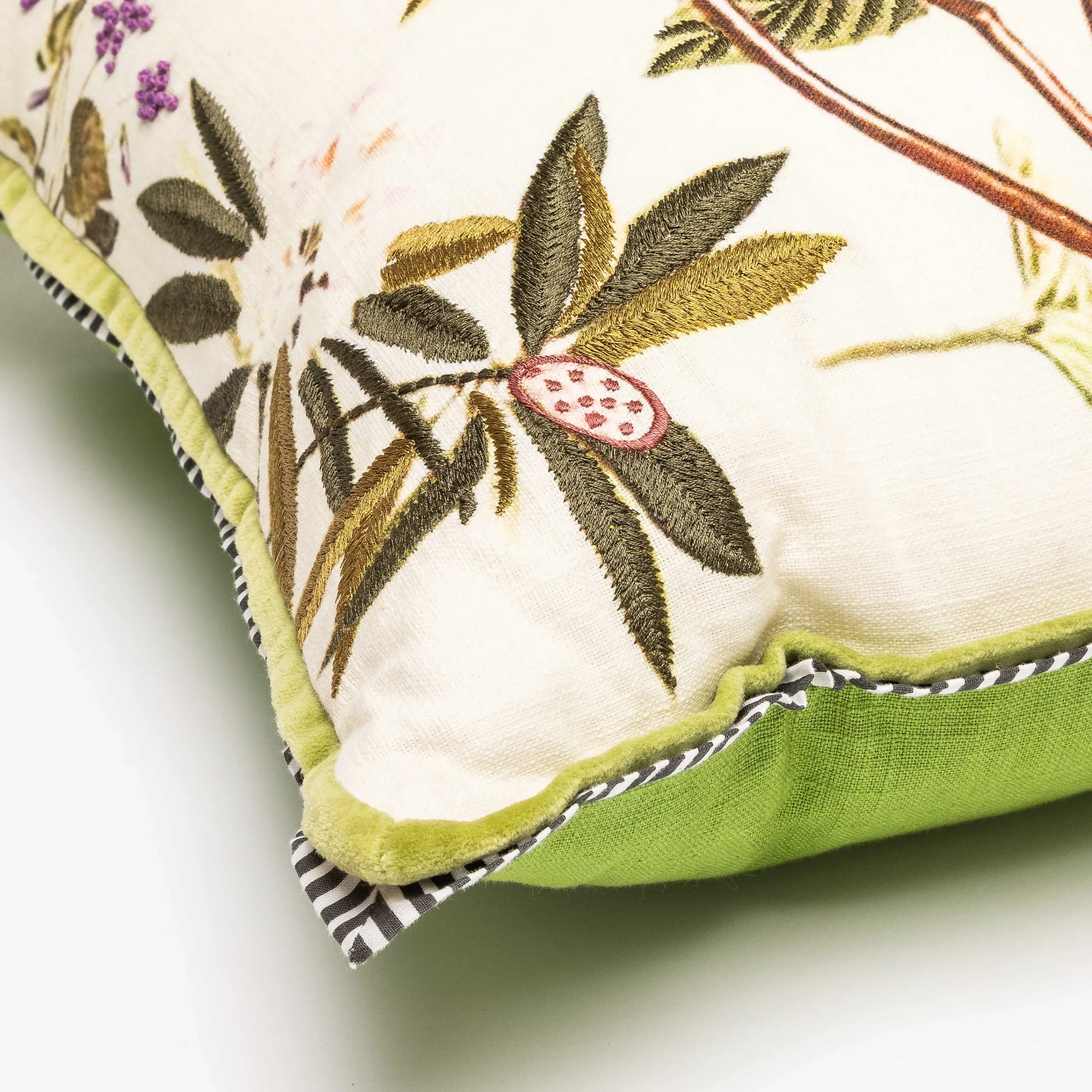MacKenzie-Childs Bird Watchers Pillow| Spring|Pillows, Throws, & Cushions