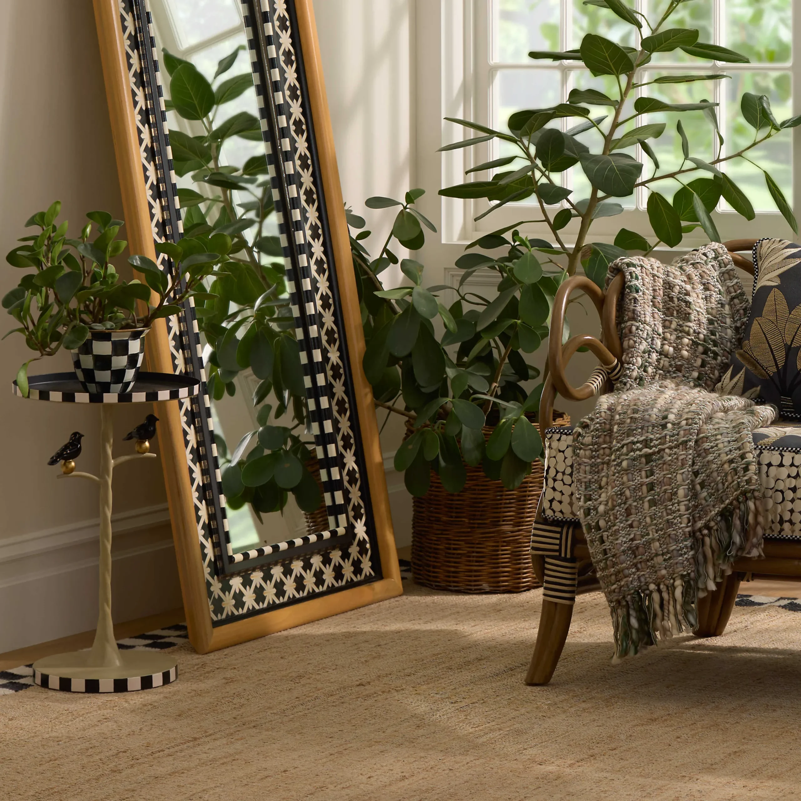 MacKenzie-Childs Birdy Accent Table| Entryway Furniture|Living Room