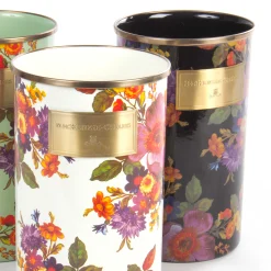 MacKenzie-Childs Black Flower Market Utensil Holder| Kitchen Storage & Organization