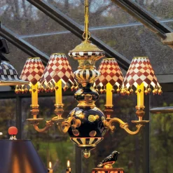 MacKenzie-Childs Black Tie Chandelier| Lighting