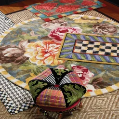 MacKenzie-Childs Bloomsbury Garden 6' Round Rug| Rugs