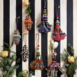 MacKenzie-Childs Botanica Ceramic Tassel| Finishing Touches|Room Accents