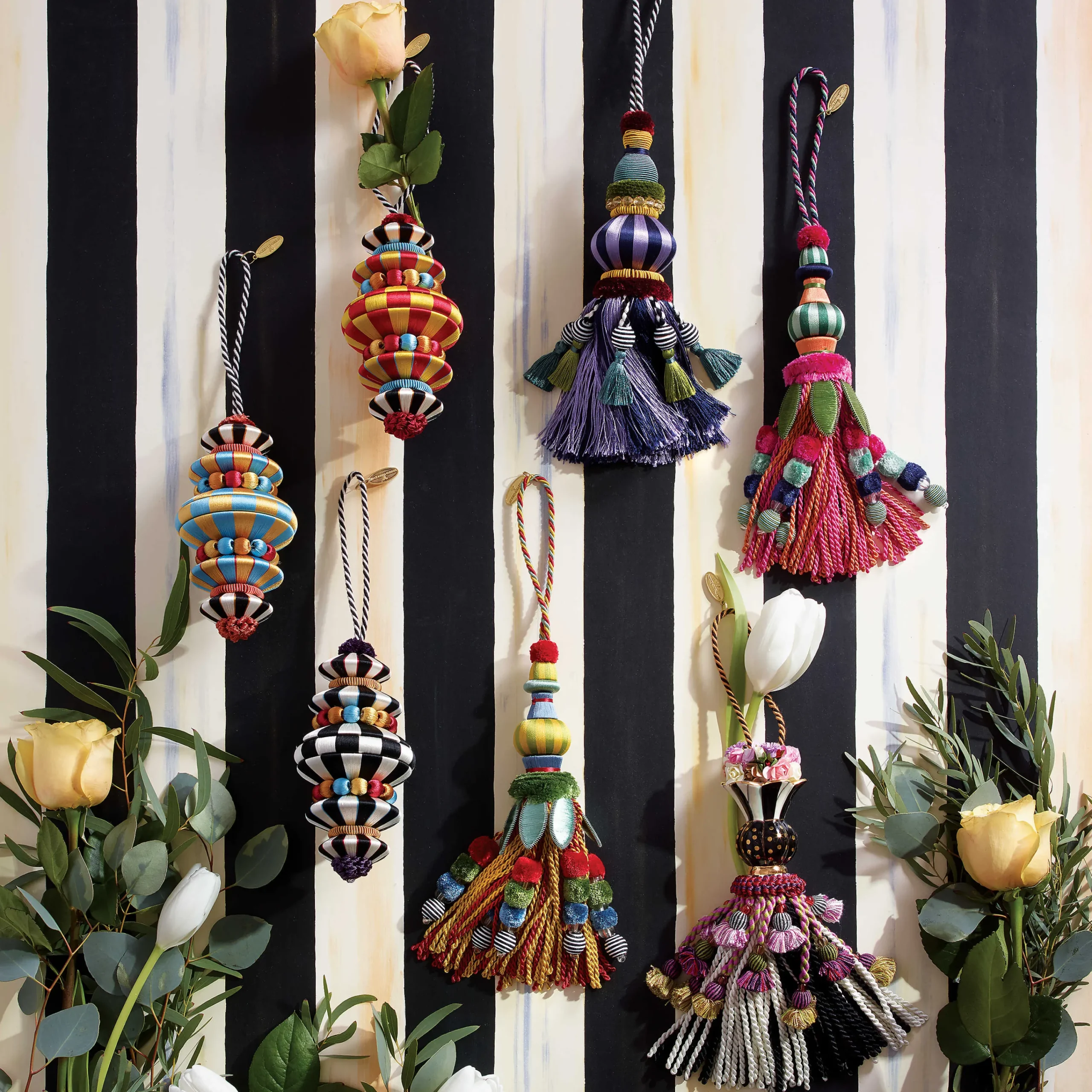 MacKenzie-Childs Botanica Ceramic Tassel| Finishing Touches|Room Accents