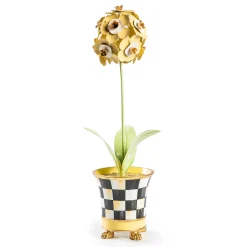 MacKenzie-Childs Botany Potted Primrose Flower| Spring|Greenery & Florals