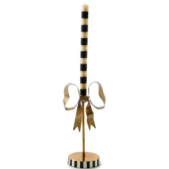 MacKenzie-Childs Bow Tall Metal Candle Holder| Candles & Fragrances|Room Accents