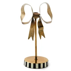 MacKenzie-Childs Bow Tall Metal Candle Holder| Candles & Fragrances|Room Accents