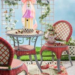 MacKenzie-Childs Breezy Poppy Outdoor Cafe Chair| Outdoor|Spring