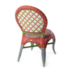 MacKenzie-Childs Breezy Poppy Outdoor Cafe Chair| Outdoor|Spring