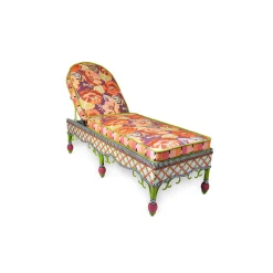MacKenzie-Childs Breezy Poppy Outdoor Chaise| Outdoor