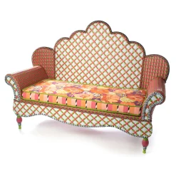 MacKenzie-Childs Breezy Poppy Outdoor Loveseat| Outdoor|Spring