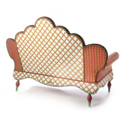 MacKenzie-Childs Breezy Poppy Outdoor Loveseat| Outdoor|Spring
