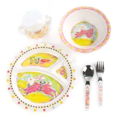 MacKenzie-Childs Bunny Toddler's Dinnerware Set| Easter|Spring