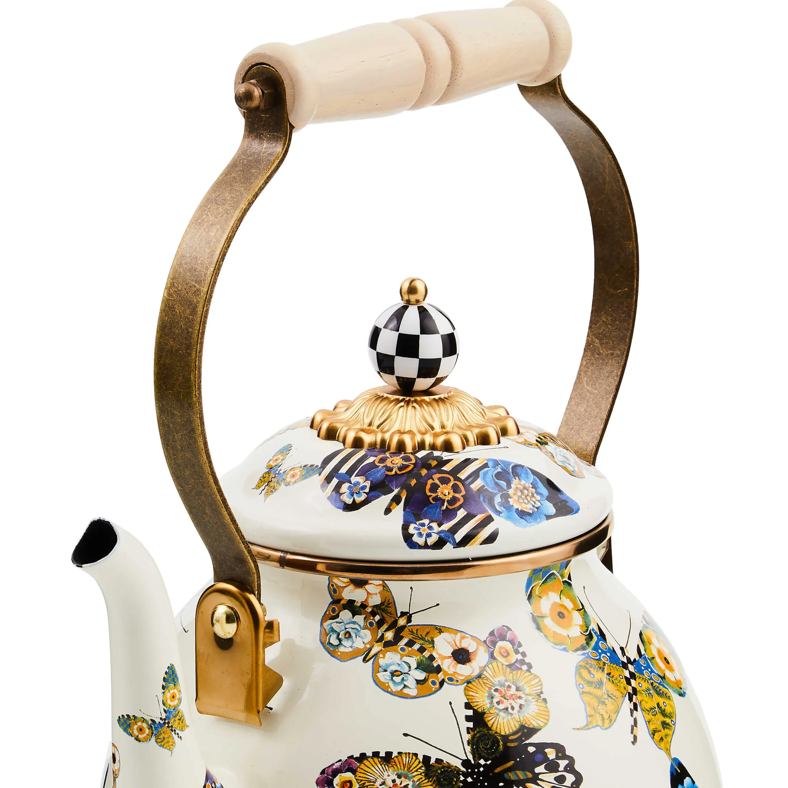 MacKenzie-Childs Butterfly 2 Quart Tea Kettle| Fall Entertaining|Tea Kettles