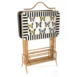 MacKenzie-Childs Butterfly Collection Cocktail Trays, Set of 4| Living Room|Bar Entertaining