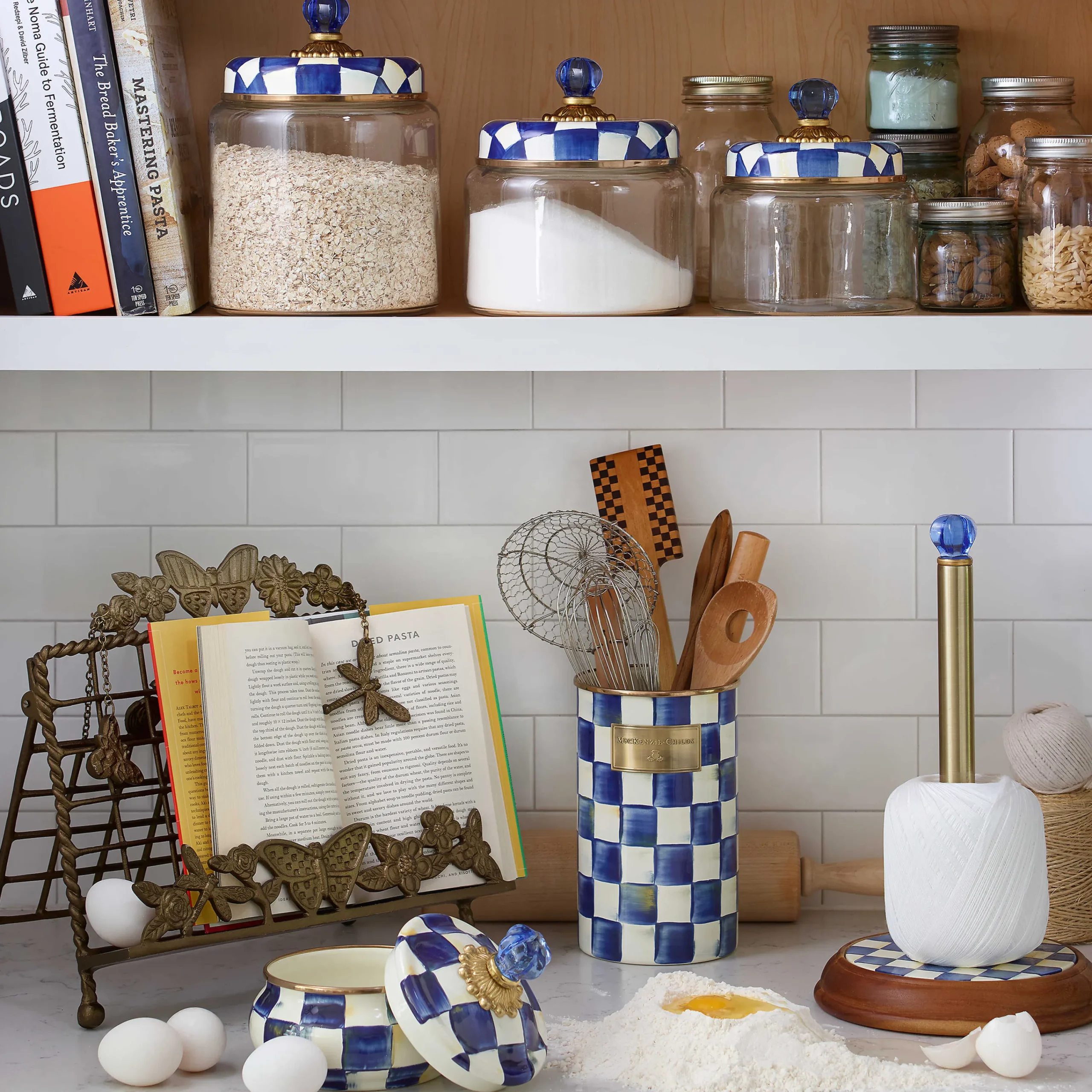 MacKenzie-Childs Butterfly Cookbook Stand| Kitchen Storage & Organization