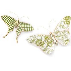 MacKenzie-Childs Butterfly Duo Wall Decor - Green| Spring|Room Accents