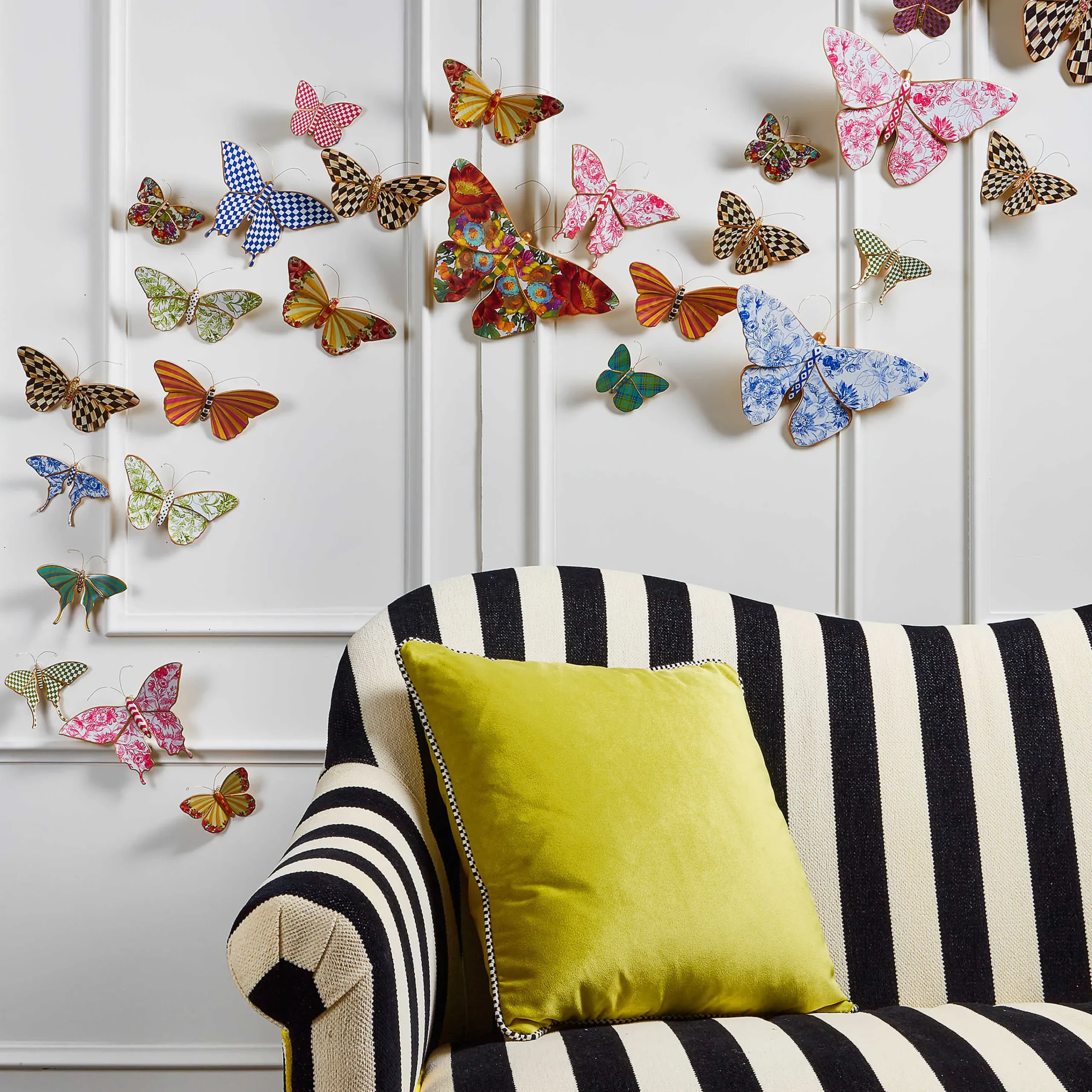 MacKenzie-Childs Butterfly Duo Wall Decor - Blue| Spring|Room Accents