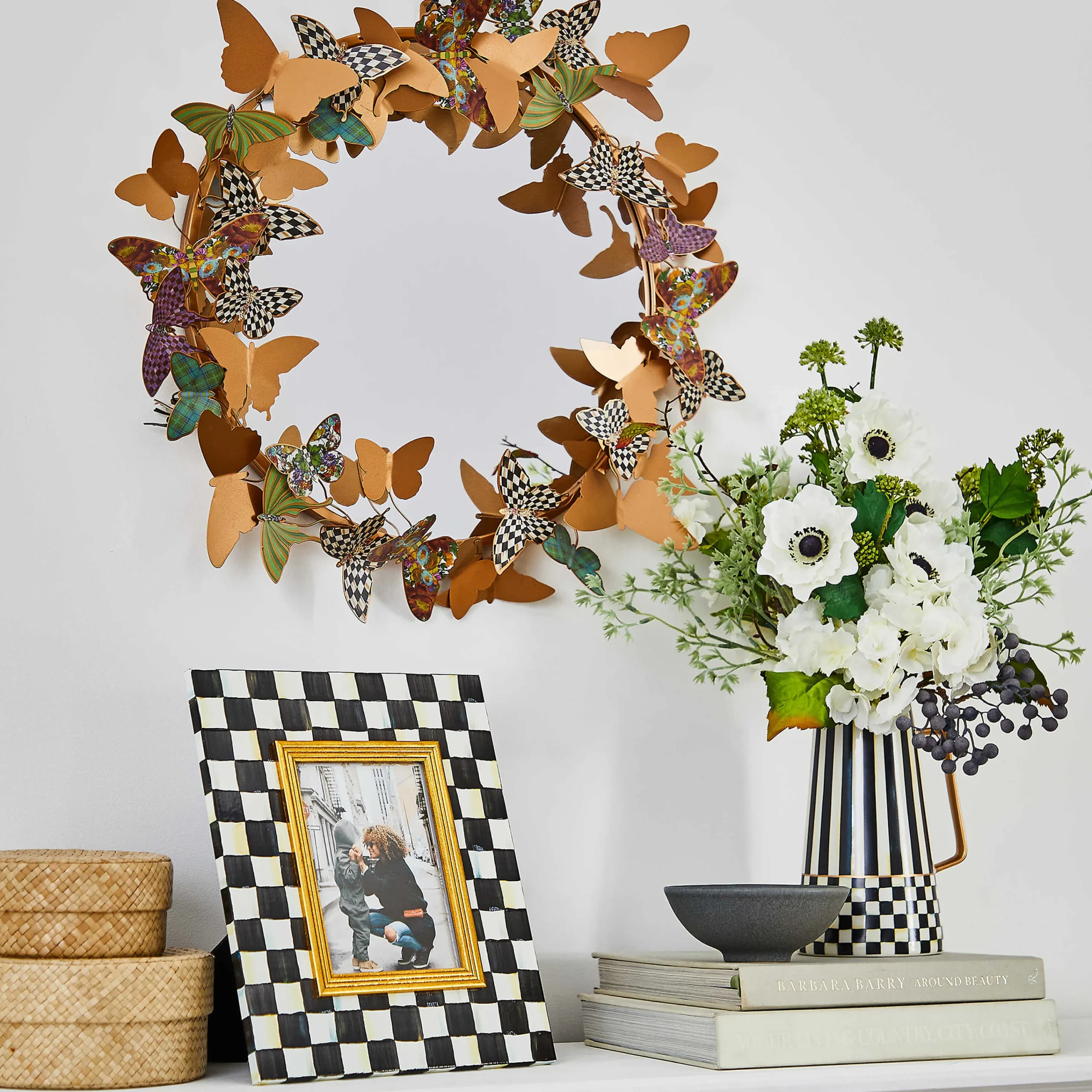MacKenzie-Childs Butterfly Garden Mirror| Spring|Room Accents