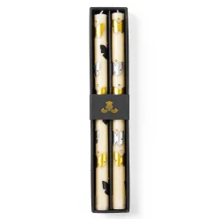 MacKenzie-Childs Butterfly Silver Gold Dinner Candles, Set of 2| Spring|Candles & Fragrances