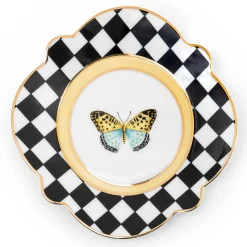 MacKenzie-Childs Butterfly Toile Bread and Butter Plate| Spring|Dinnerware & Flatware