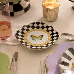 MacKenzie-Childs Butterfly Toile Bread and Butter Plate| Spring|Dinnerware & Flatware