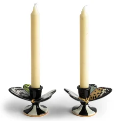 MacKenzie-Childs Butterfly Toile Candle Holders, Set of 2| Spring|Candles & Fragrances