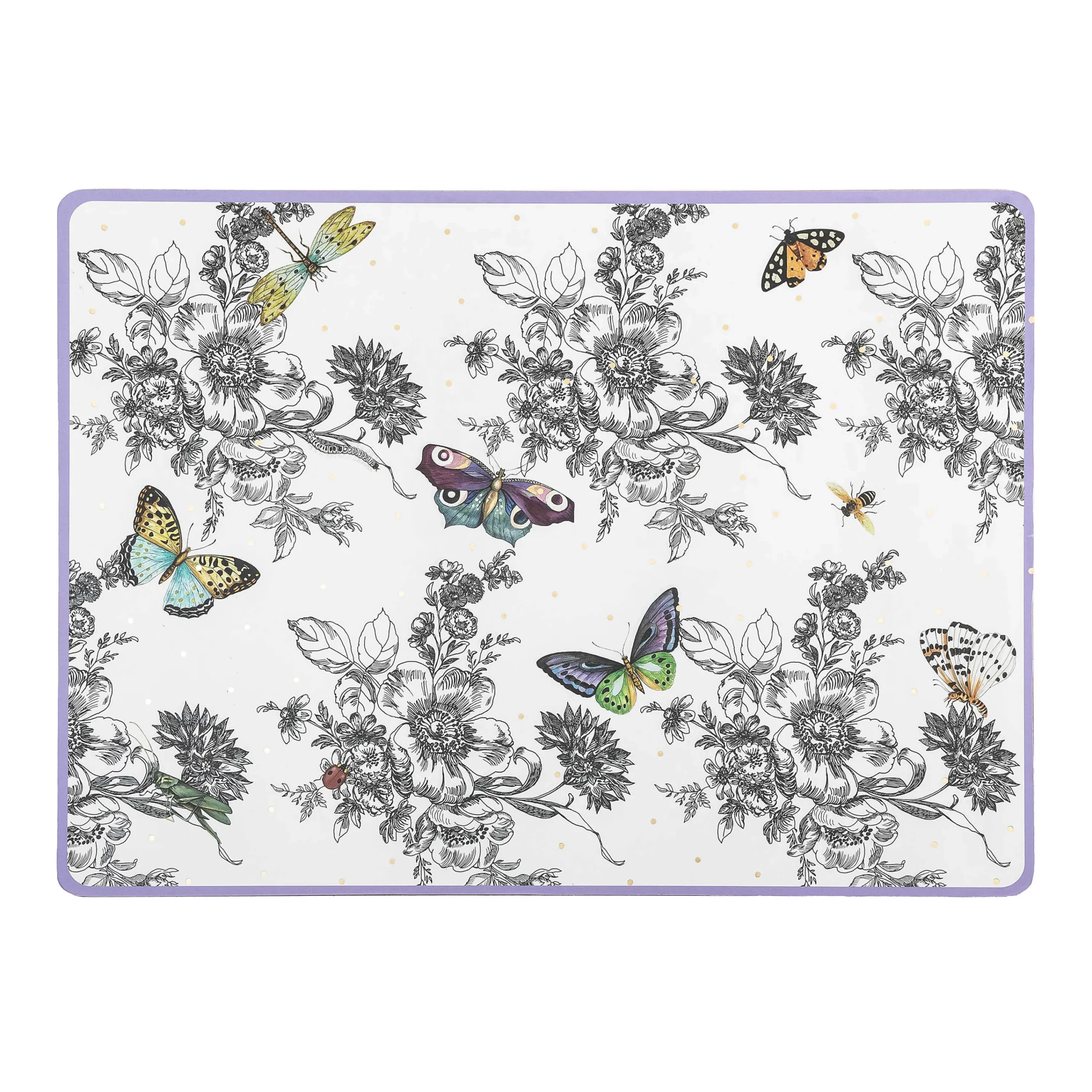 MacKenzie-Childs Butterfly Toile Cork Back Placemats, Set of 4| Spring|Table Accessories
