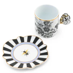 MacKenzie-Childs Butterfly Toile Mug Saucer Set| Spring|The Coffee Shop