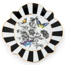 MacKenzie-Childs Butterfly Toile Salad Plate| Spring|Dinnerware & Flatware
