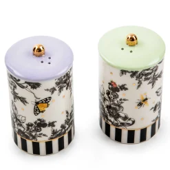 MacKenzie-Childs Butterfly Toile Salt Pepper Set| Spring|Serveware