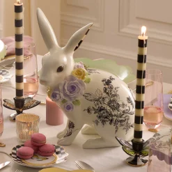 MacKenzie-Childs Butterfly Toile Tall Rabbit| Easter|Spring